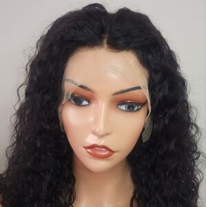 Human hair curly wig